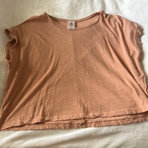 Free people peach color shirt size s